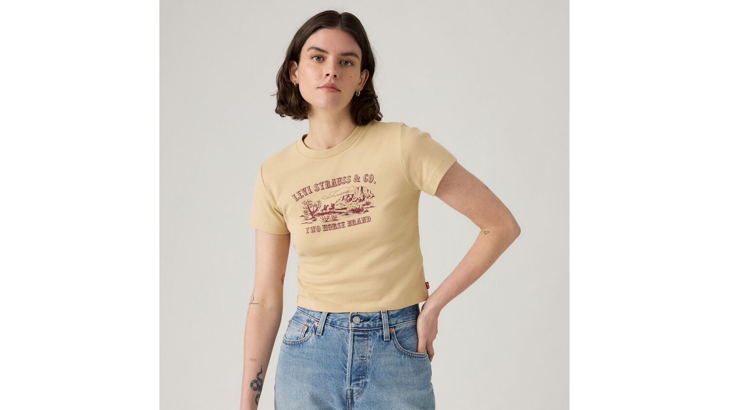 

Футболка с графическим принтом Essential Sporty Levi's, Safari - Brown