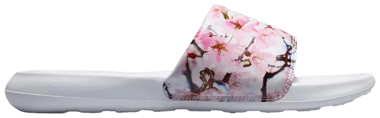 Шлепанцы Nike Wmns Victori One Printed Slide 'Pink Floral Print', белый