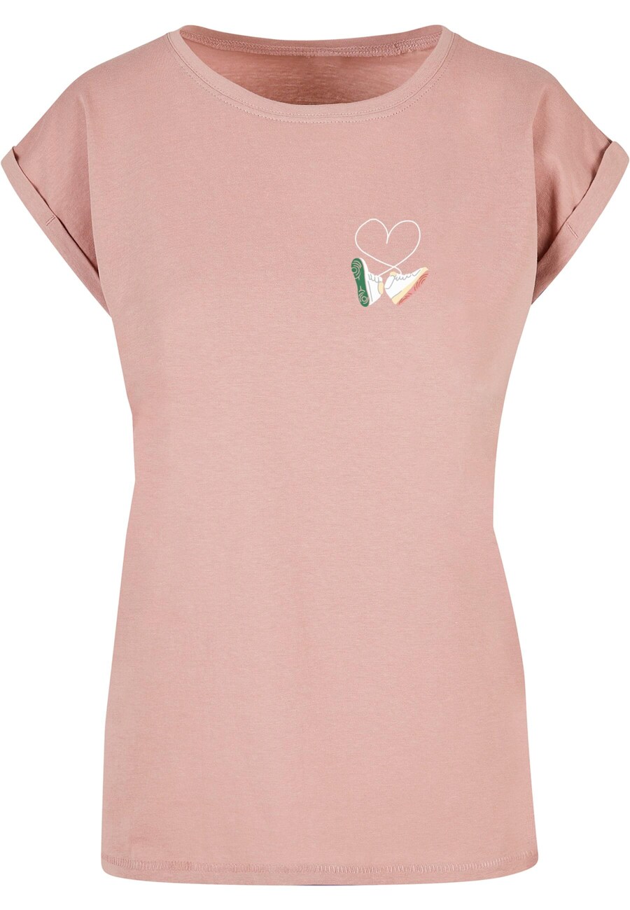 

Футболка Mister Tee Shirt Kicks Love, темно-розовый