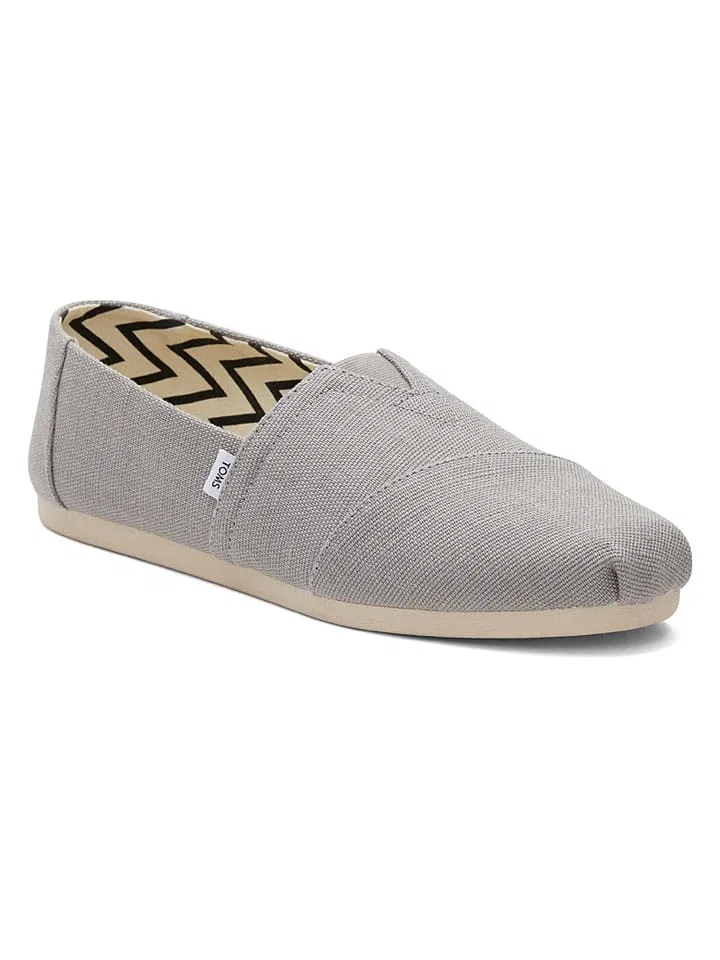 Слипперы с округлым носком TOMS, серый
