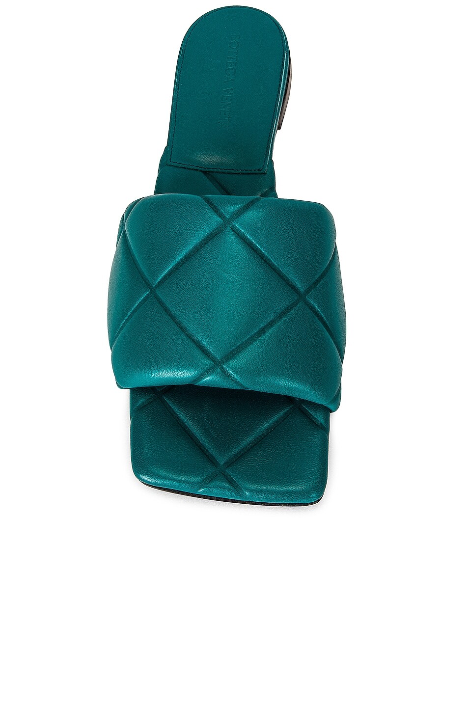 Сандалии Bottega Veneta BV Rubber Lido, цвет Duck Green — фото 4