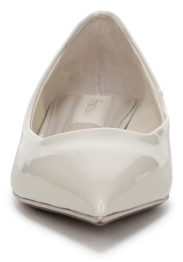 Туфли на низком каблуке Prella от Franco Sarto, white patent faux leather — фото 3