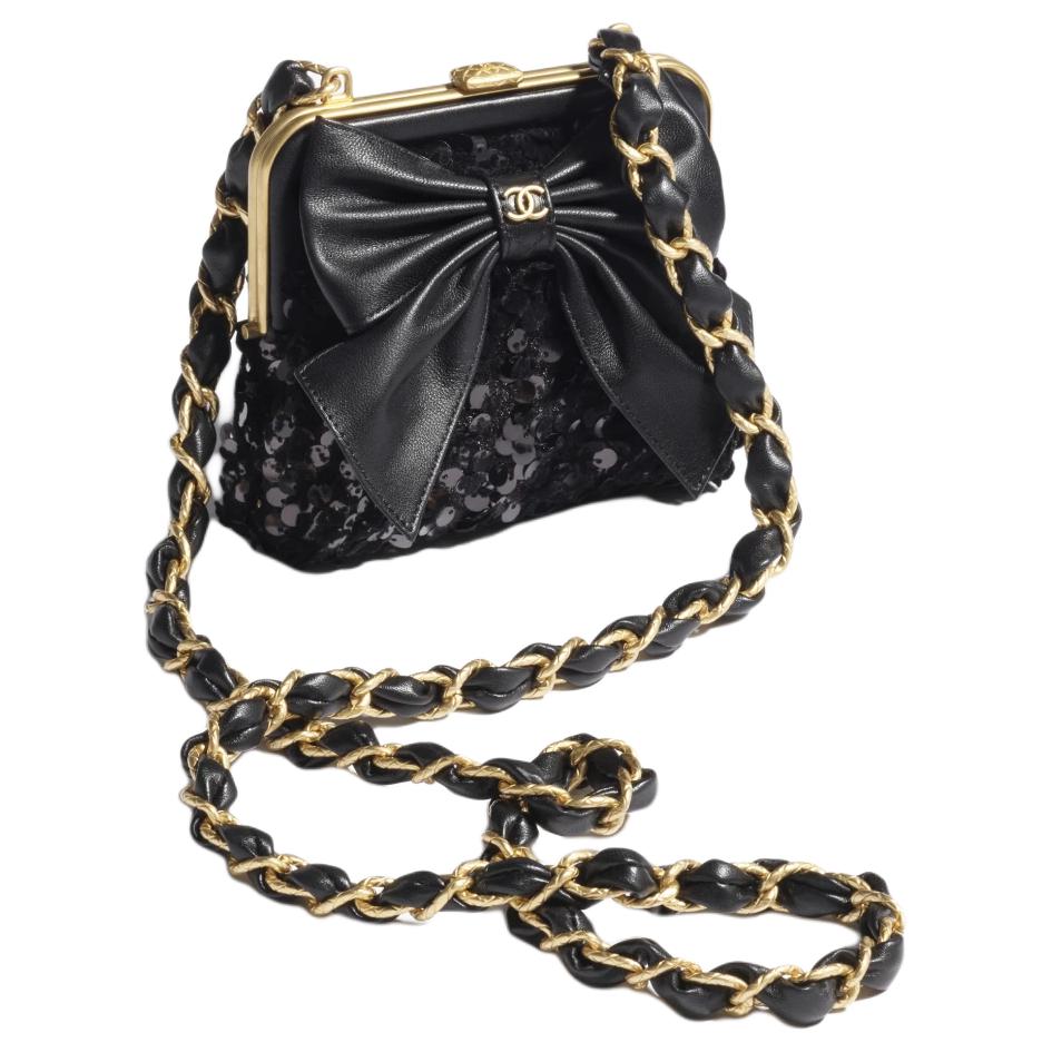 

CHANEL Твидовая сумка через плечо с пайетками