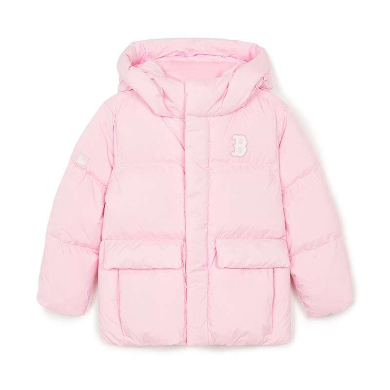 

Детская пуховая куртка для детей 3-7 лет MLB KIDS, светло розовый