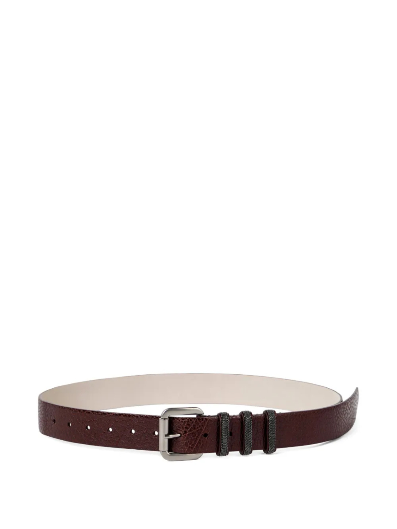 

Brunello Cucinelli кожаный ремень, коричневый