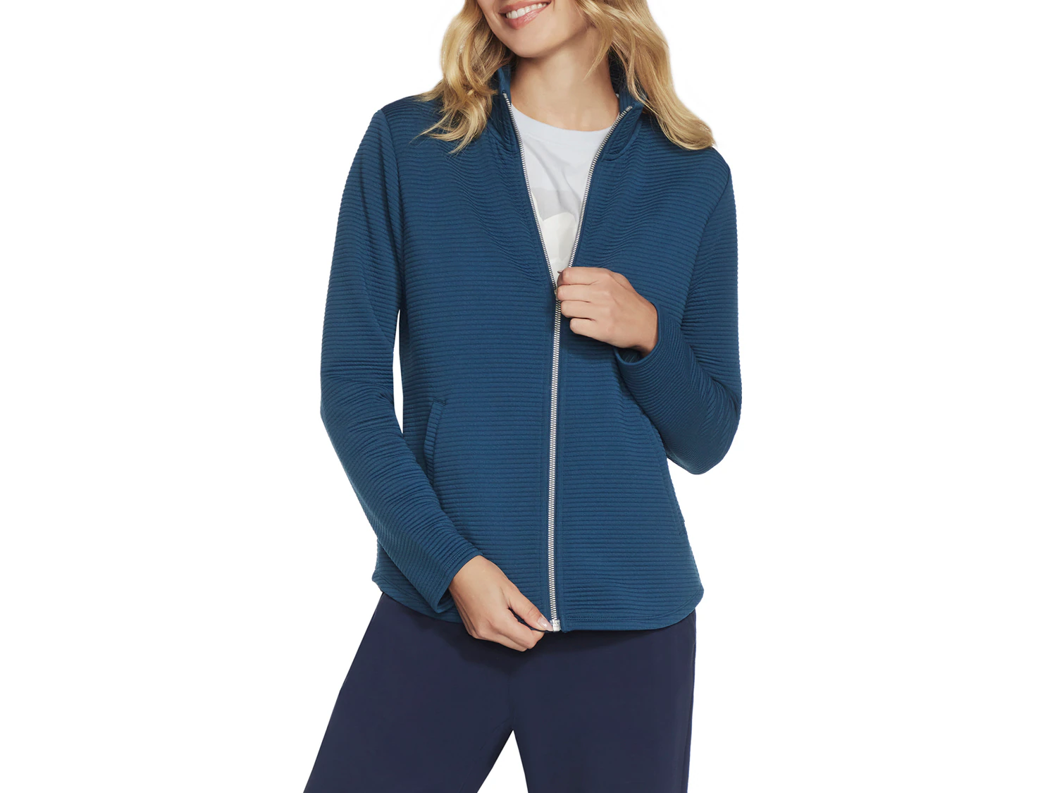 

Куртка The Hoodless Hoodie GO WALK Shine Women's Jacket Skechers, темно-синий