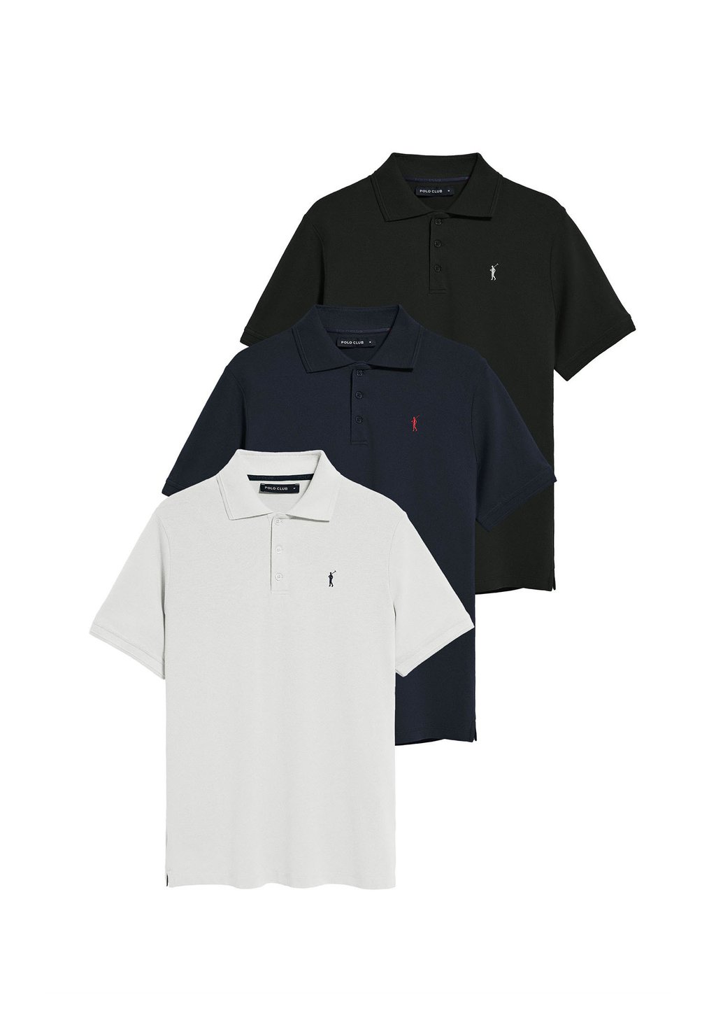 

Поло REGULAR FIT TRIPLE PACK Polo Club, белый
