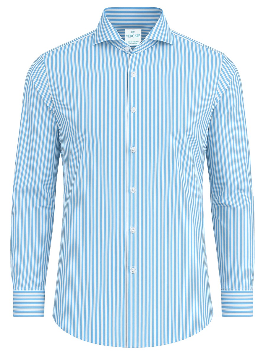 

Рубашка делового кроя Slim Fit Vercate No. 6, светло-голубой