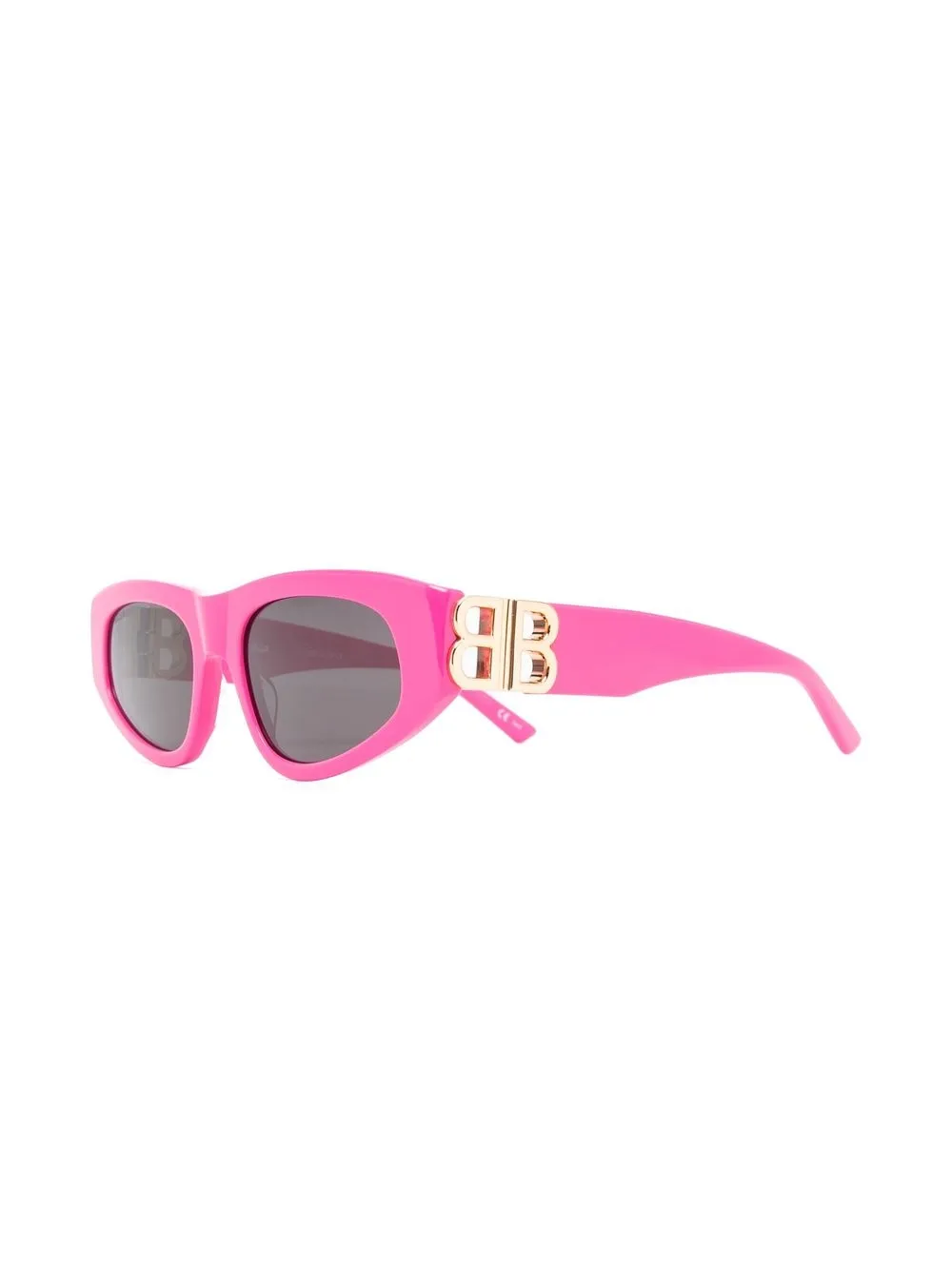 Солнцезащитные очки в оправе 'кошачий глаз' с логотипом Balenciaga Eyewear, розовый — фото 2