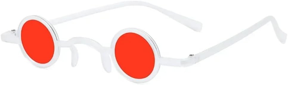 

Винтажные солнцезащитные очки в стиле рок-панк для мужчин, классические маленькие круглые солнцезащитные очки для женщин, широкая переносица, металлическая оправа, черные линзы MTZJH, Cc