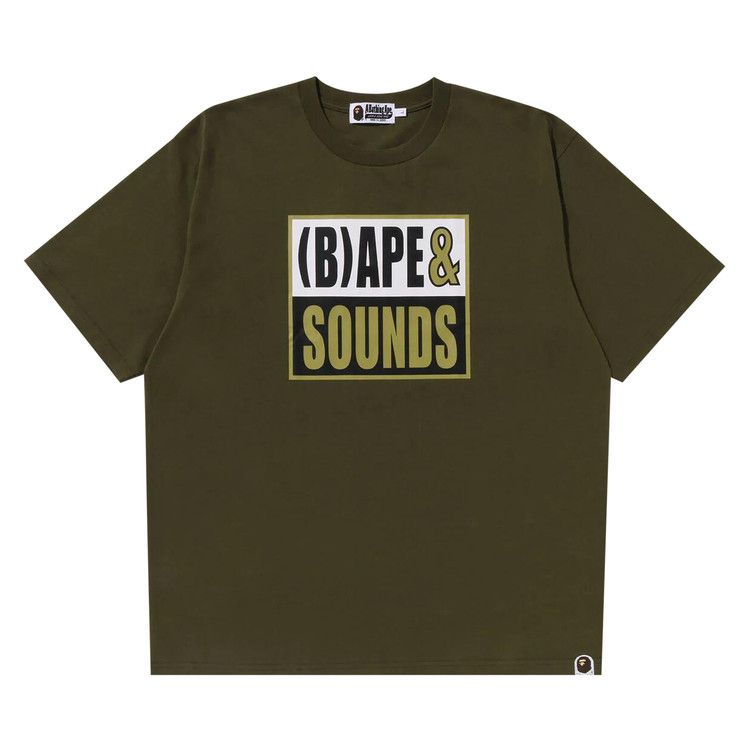 

Футболка BAPE Sounds Logo Tee, Olive Drab