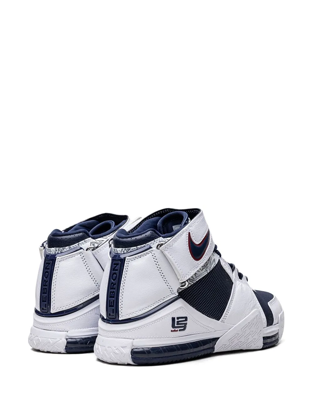 Высокие кроссовки LeBron Zoom 2 Nike, белый — фото 3