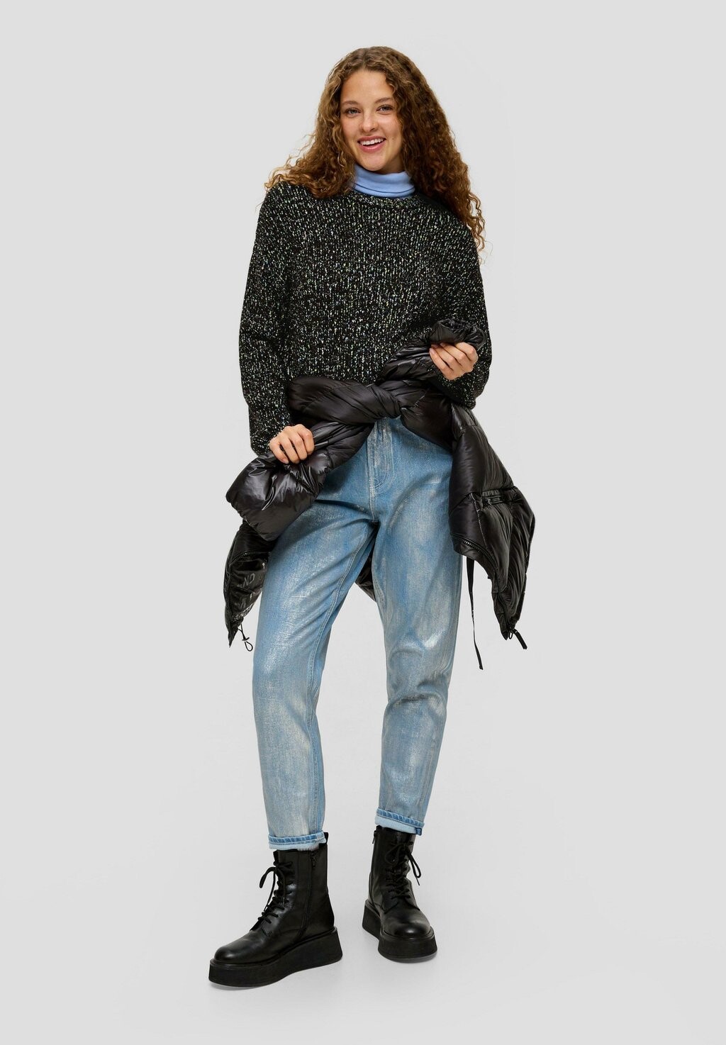 

Джемпер QS, цвет Mottled Black
