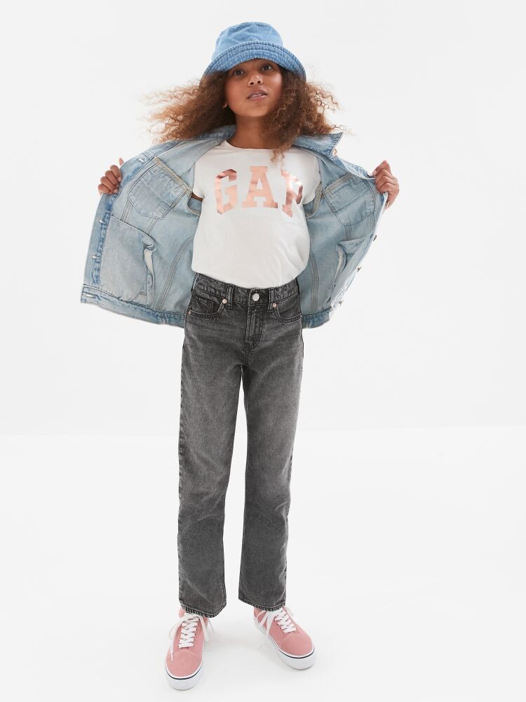 

Детская футболка с логотипом Gap, белый