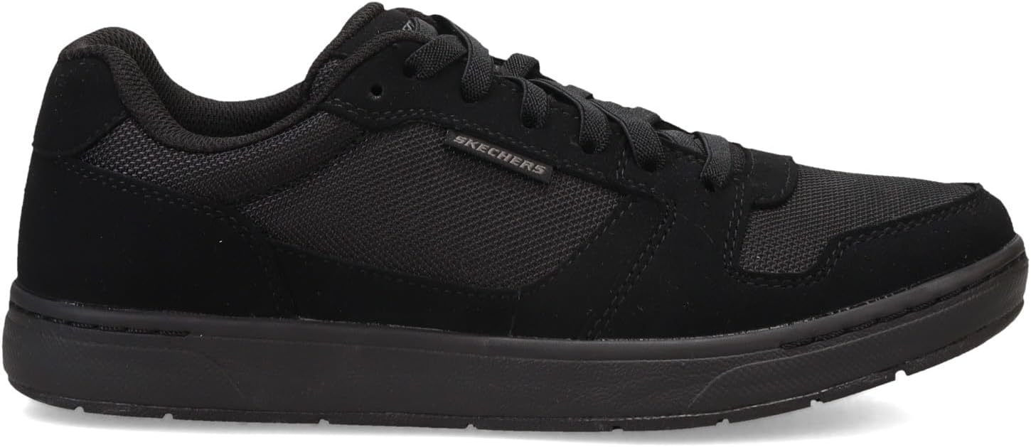 Мужские кроссовки Skechers Relaxed Fit Watab Shred Treads с противоскользящей подошвой, черный — фото 2