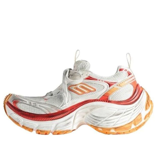 Кроссовки 10xl sneakers 'white red and orange mesh tpu and rubber' Balenciaga, белый