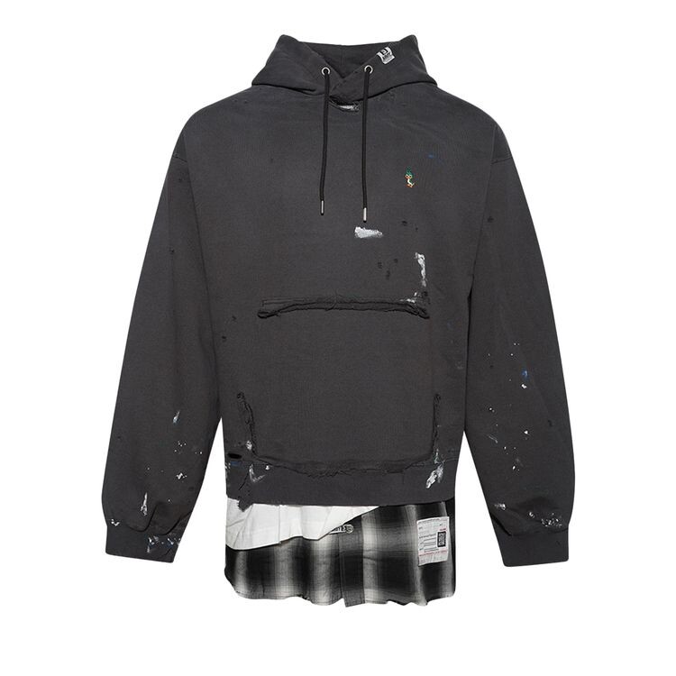 

Худи Maison Mihara Yasuhiro Triple Layered Hoodie Black, черный