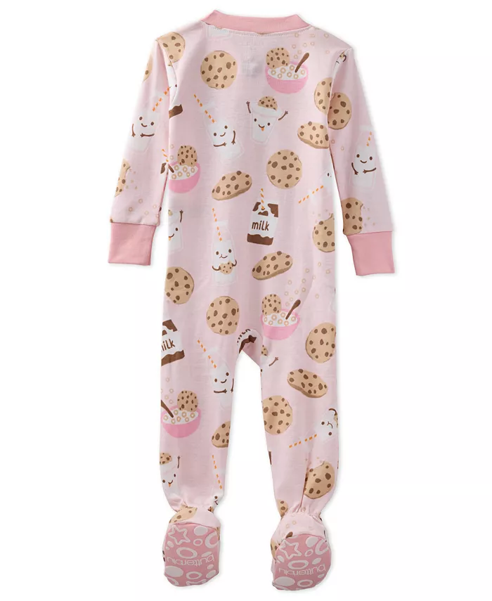 Детские пижамы Cruz Cotton Snug-Fit с закрытыми ножками для мальчиков и девочек Butterblu, розовый — фото 2