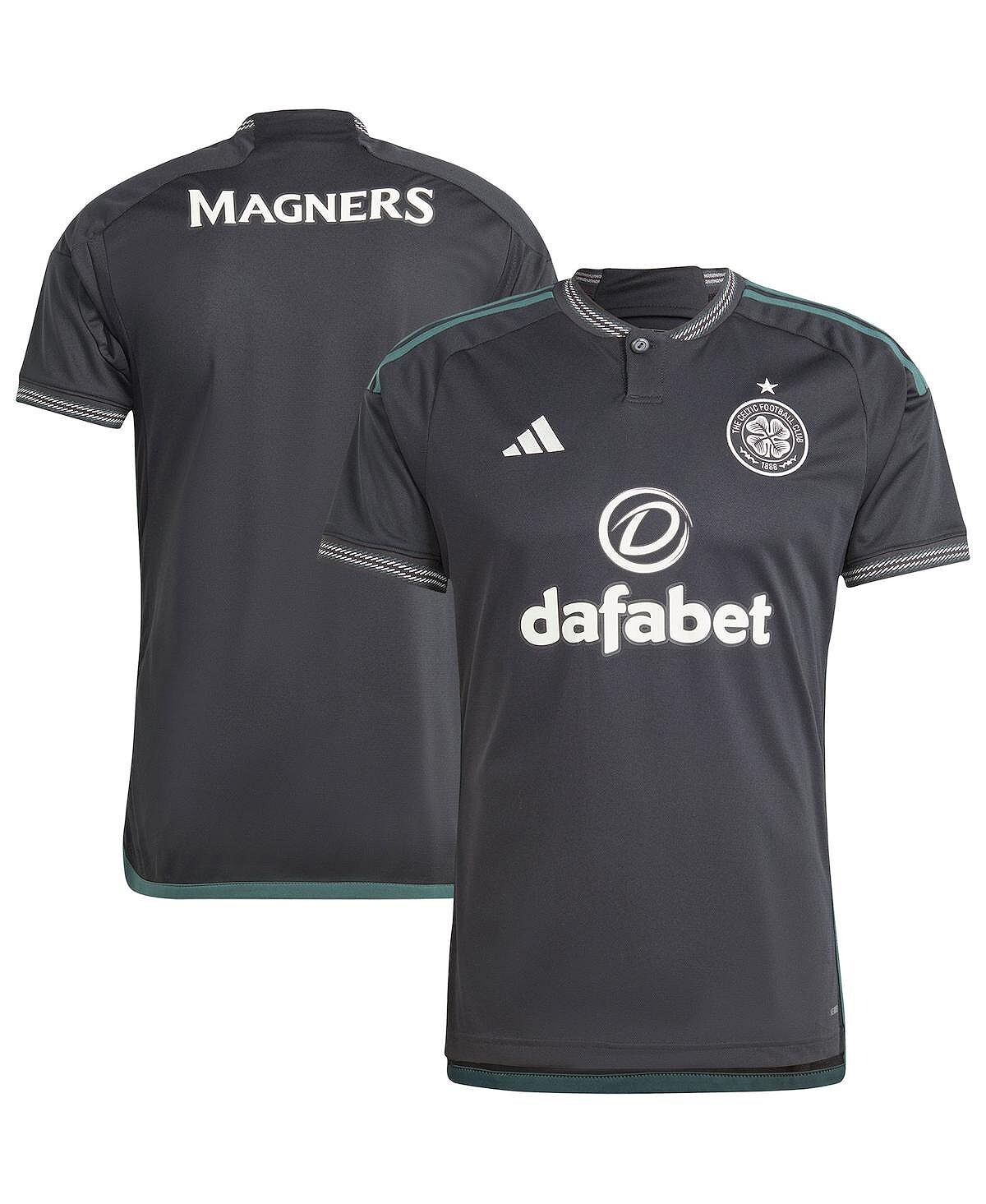 

Черная мужская выездная майка Celtic 2023/24, реплика adidas
