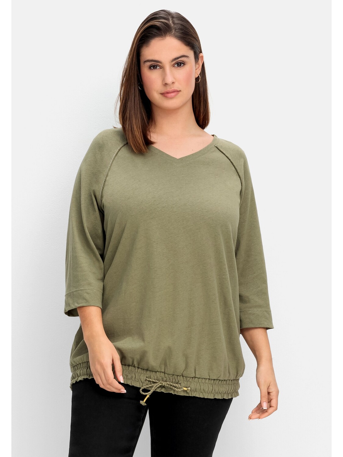 

Футболка sheego Sweatjacke, хаки