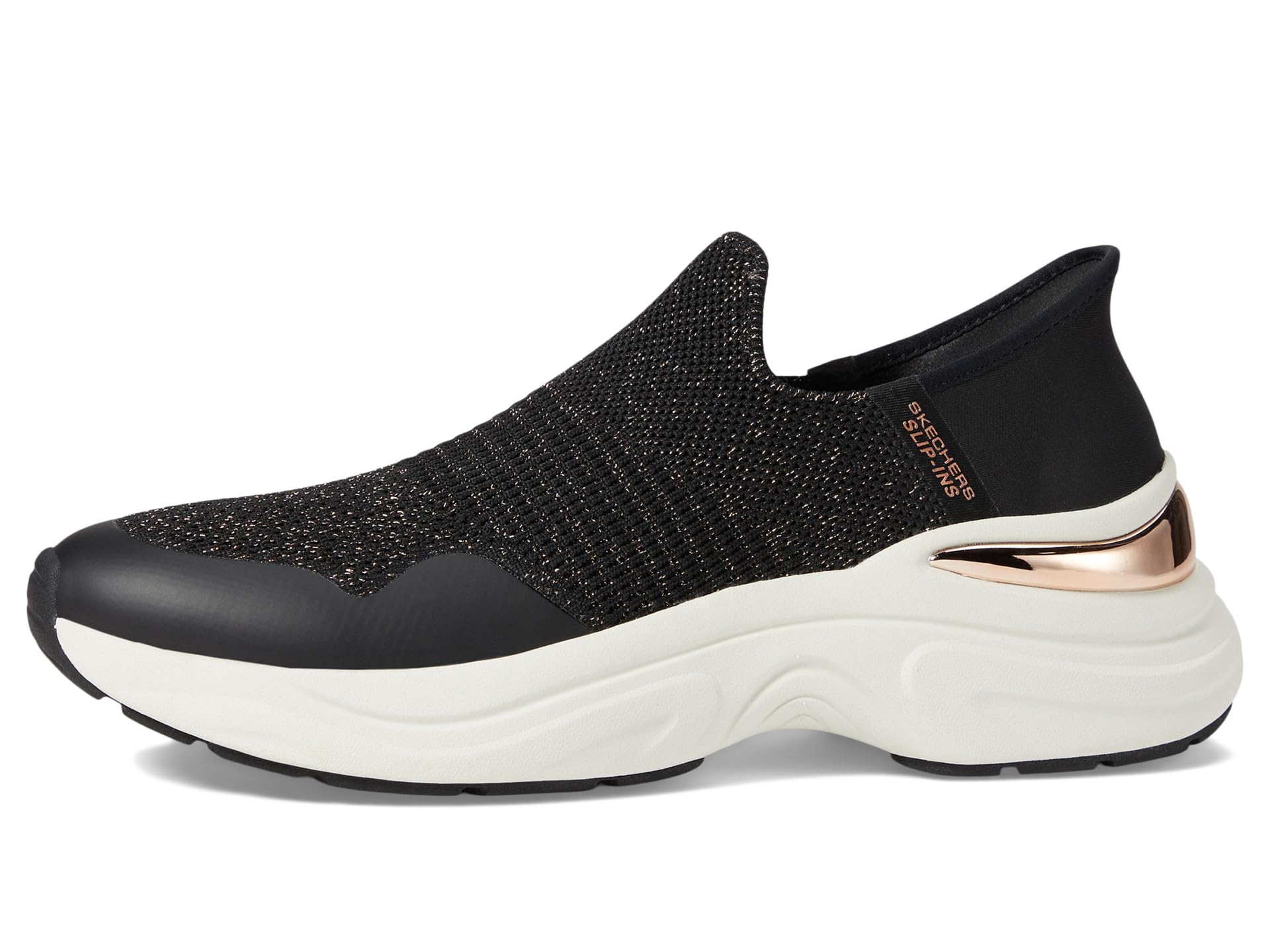 Кроссовки SKECHERS Hazel - Sugarland Hands Free Slip-In, Black/Rose Gold — фото 4
