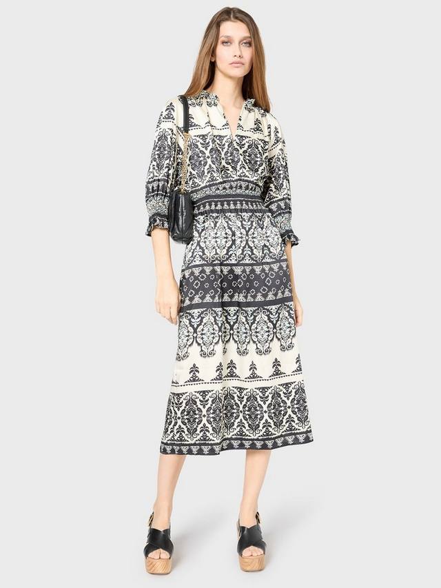 

Геометрическое платье из петунии Gerard Darel, черный/белый