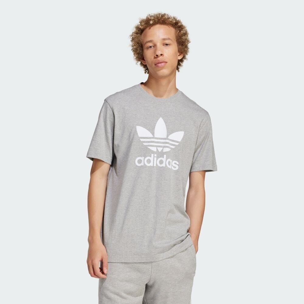

Футболка Adidas Adicolor Trefoil Short Sleeve T-Shirt, цвет Medium Grey Heather