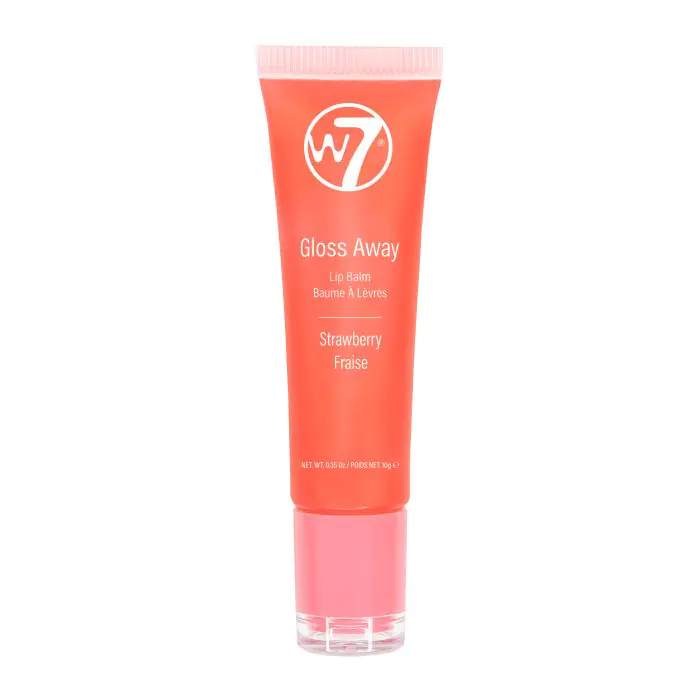 

Бальзам для губ gloss away bálsamo labial brillante W7, цвет strawberry