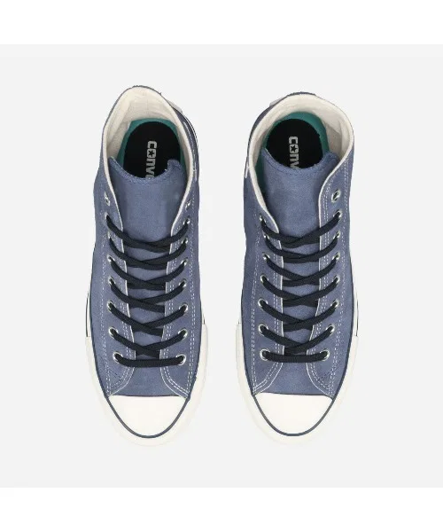 Унисекс высокие кеды из замши CONVERSE ALL STAR SK HI тёмно-синие — фото 2