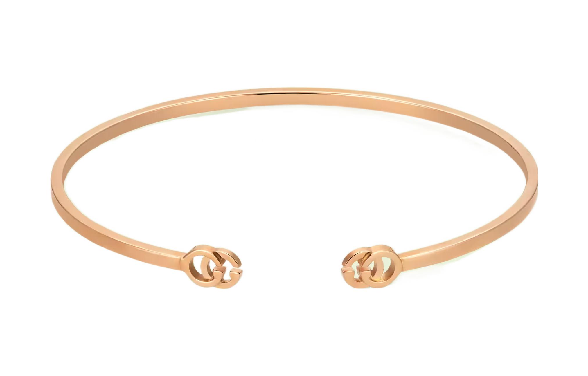 

Браслет Gg Running 18k Cuff GUCCI, розовое золото