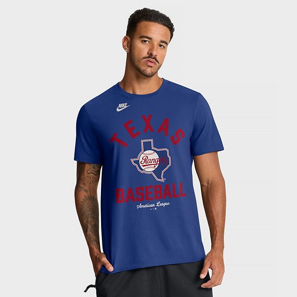 

Мужская футболка royal texas rangers cooperstown collection Nike
