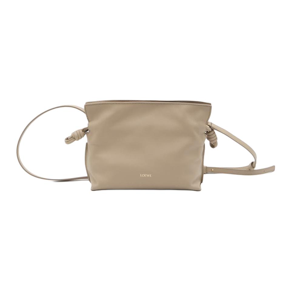 

LOEWE Женская мини-сумка через плечо из телячьей кожи бежевого цвета