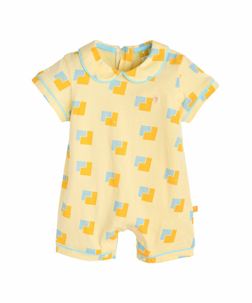 Комбинезон длиной 3/4 и головной убор в одном стиле Moimoln, Yellow — фото 2