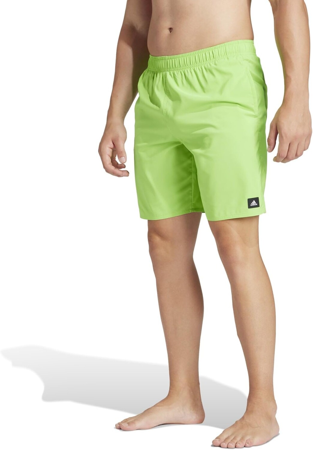 

Пляжные шорты Adidas Solid CLX Classic-Length Swim Shorts, цвет Lucid Lime/White