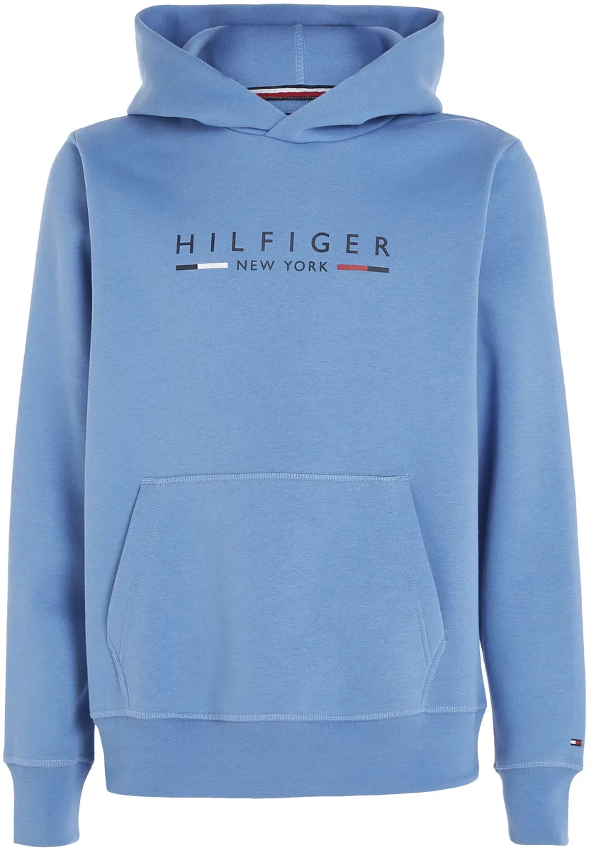Толстовка Tommy Hilfiger "HILFIGER NEW YORK HOODY", с карманом-кенгуру, синий — фото 4