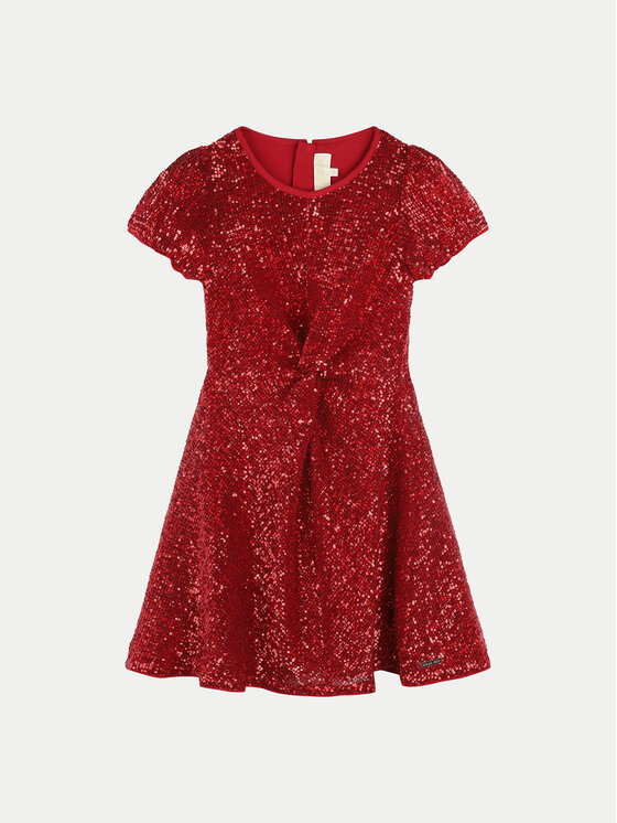 Элегантное платье обычного кроя R30168 M Michael Kors Kids, красный — фото 2