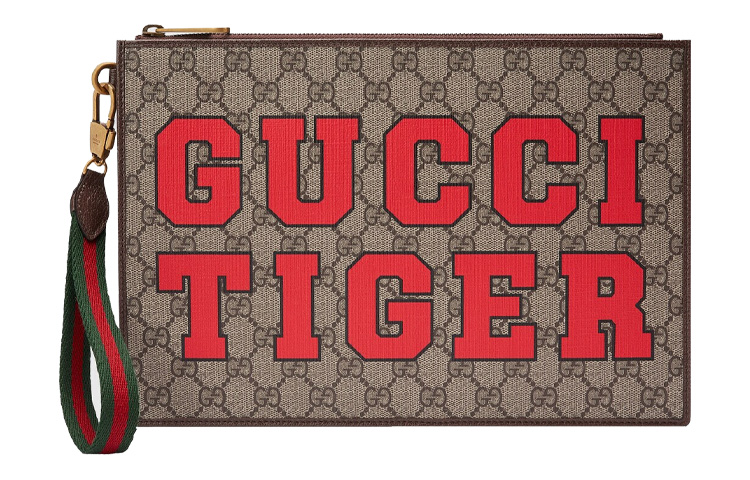

Сумка-клатч из кожи с канвасом GUCCI Ebony/Brown