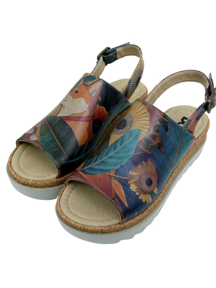 Сандалии на плоской подошве Dogo Gigi Sandalen - Blooming Dog, синий — фото 2