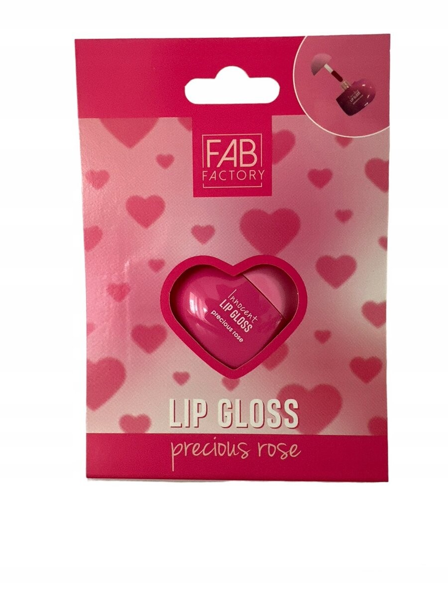 

Fab Factory, Блеск для губ в форме сердца Valentine's Day Pink