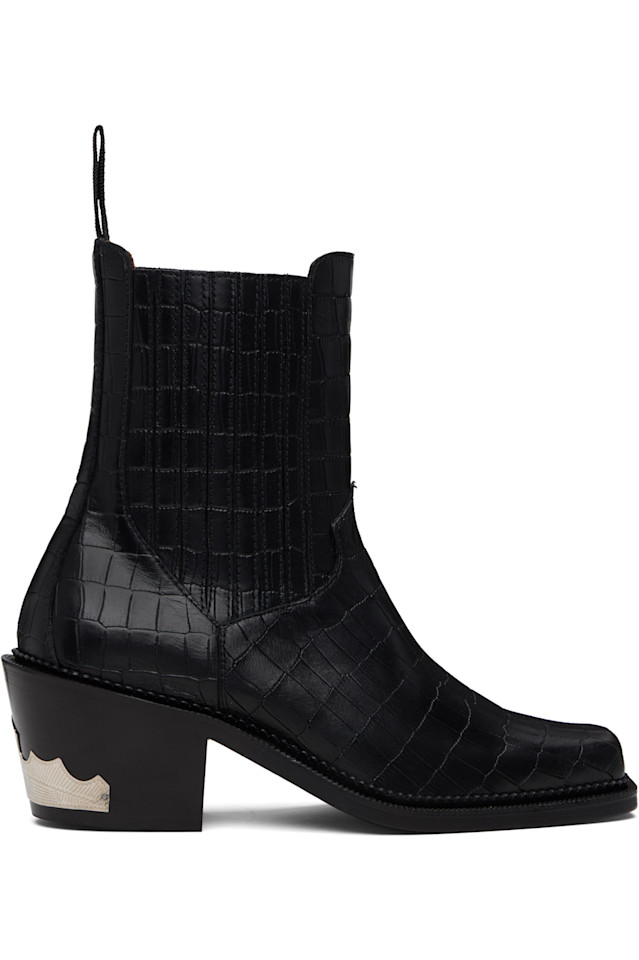 

Эксклюзивные ботинки Crocs AJ1255 от Ssense Toga Virilis, черный