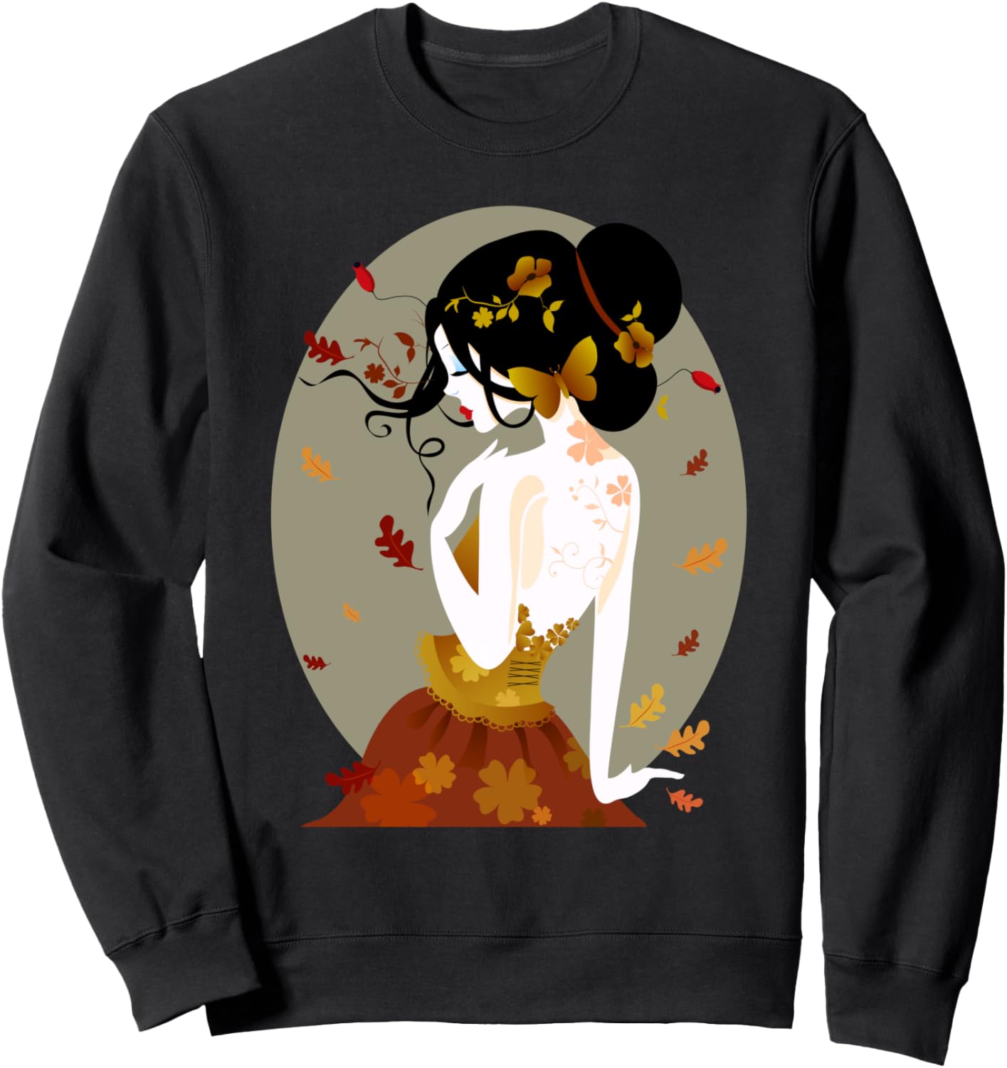 

Винтажная толстовка с изображением японской сакуры и цветущей вишни Japanese Sakura Vintage Cherry Blossoms Japan Art, черный