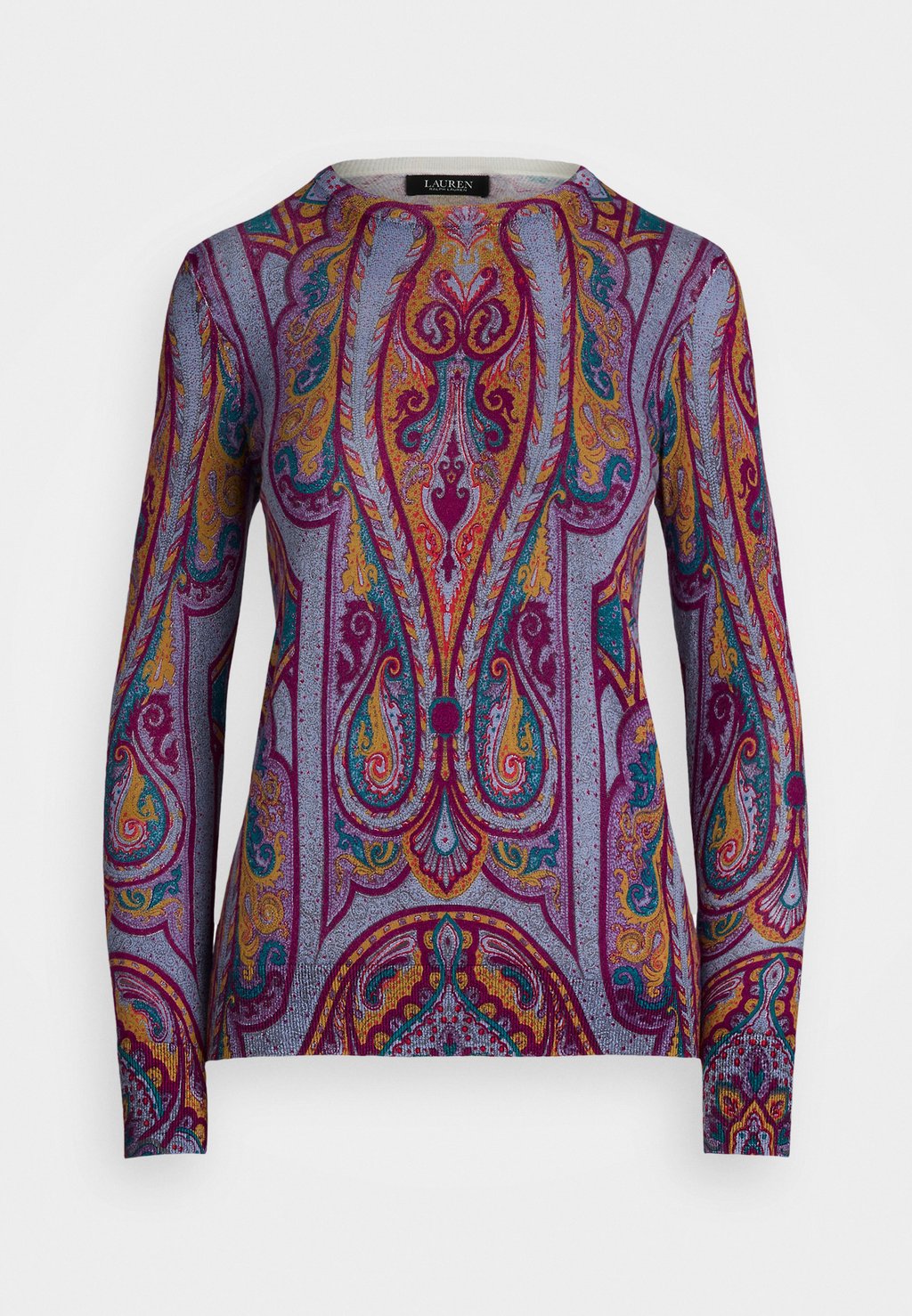 

Топ с длинными рукавами PAISLEY COTTON BLEND SWEATER Lauren Ralph Lauren Petite, розовый