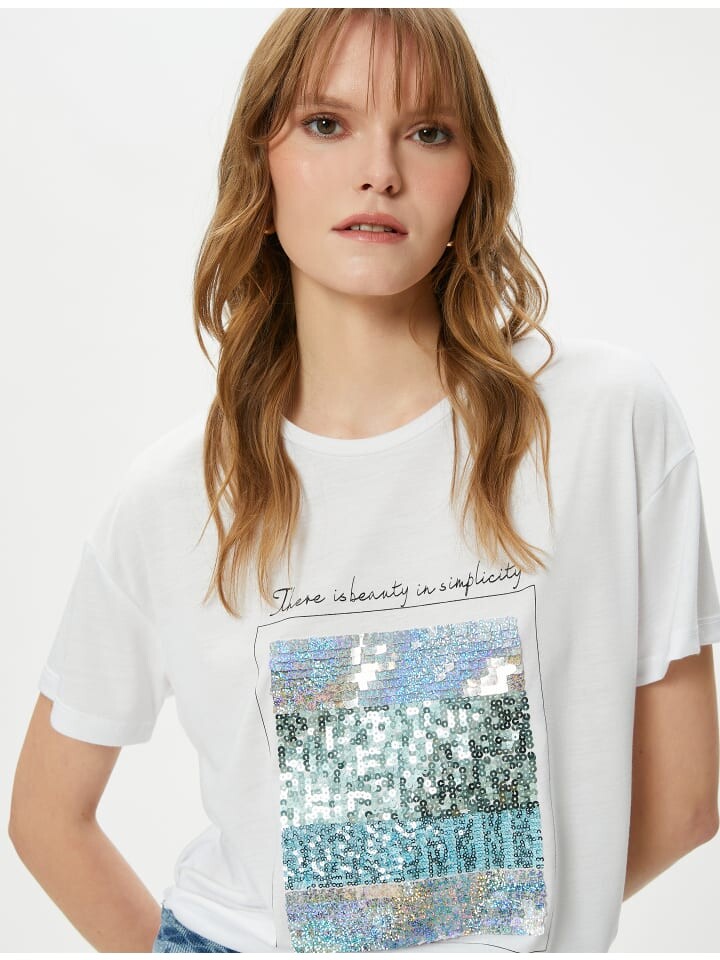 

Футболка KOTON T shirt, цвет grauweiß