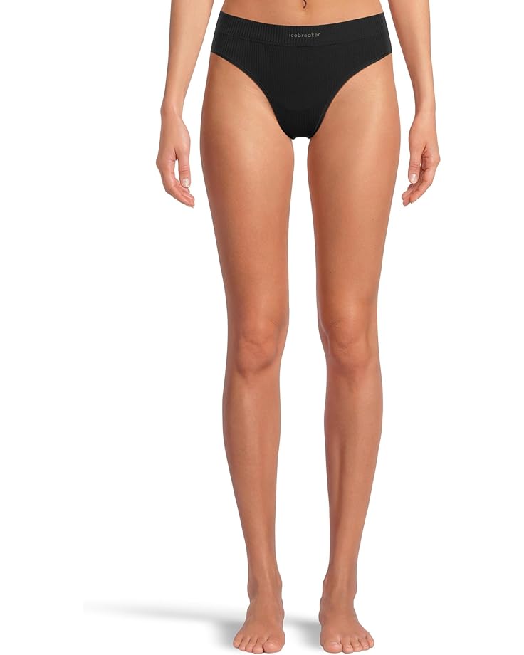 

Женские трусики Icebreaker Merino Blend Rib Lotus Hipster, Black