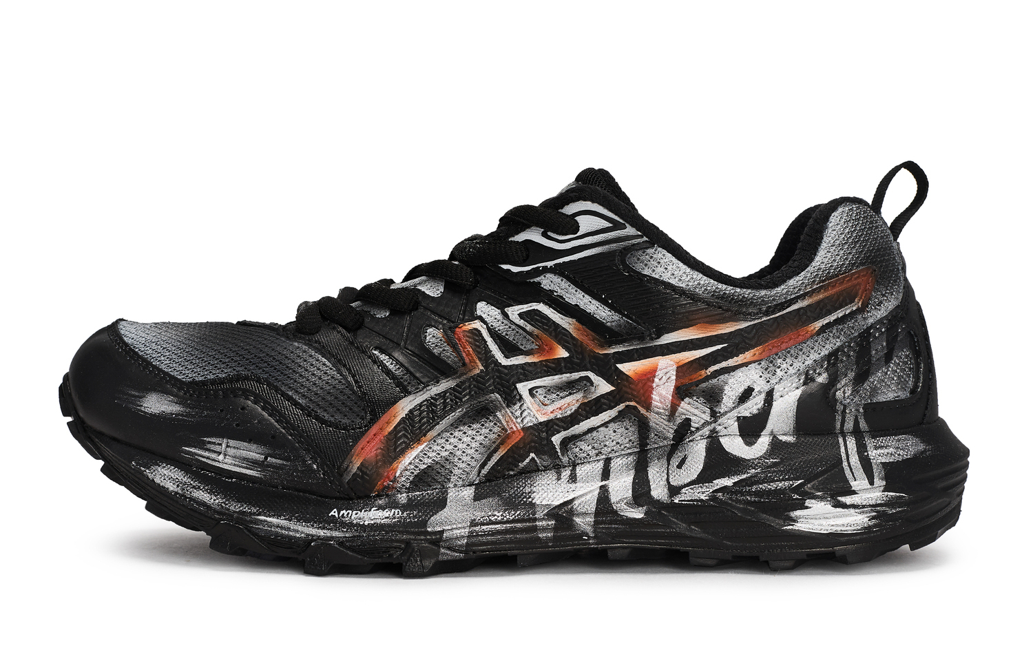 

Гель Sonoma CN устойчивые к истиранию низкие кроссовки для бега unisex черный silver ASICS, черный красный серебряный