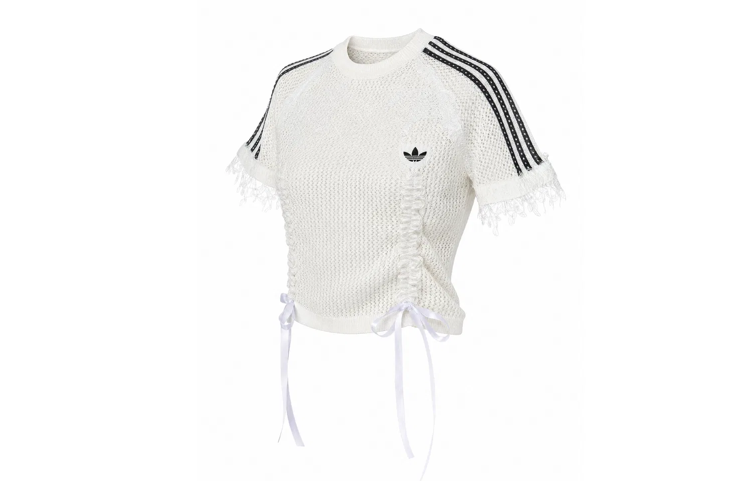 Футболка хлопковая Cali Tee Adidas Originals цвета экрю — фото 3