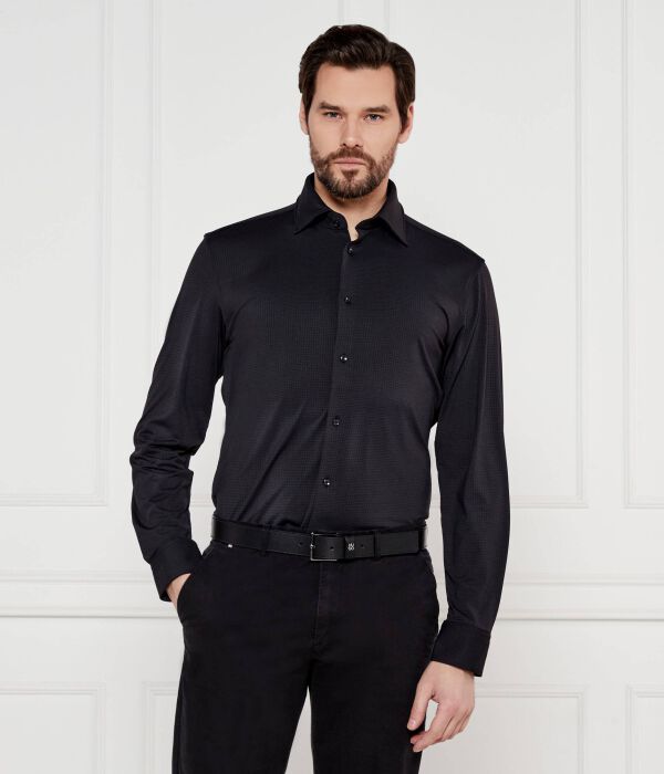 

Рубашка p-hank-kent-c1-222 Slim fit Boss, черный