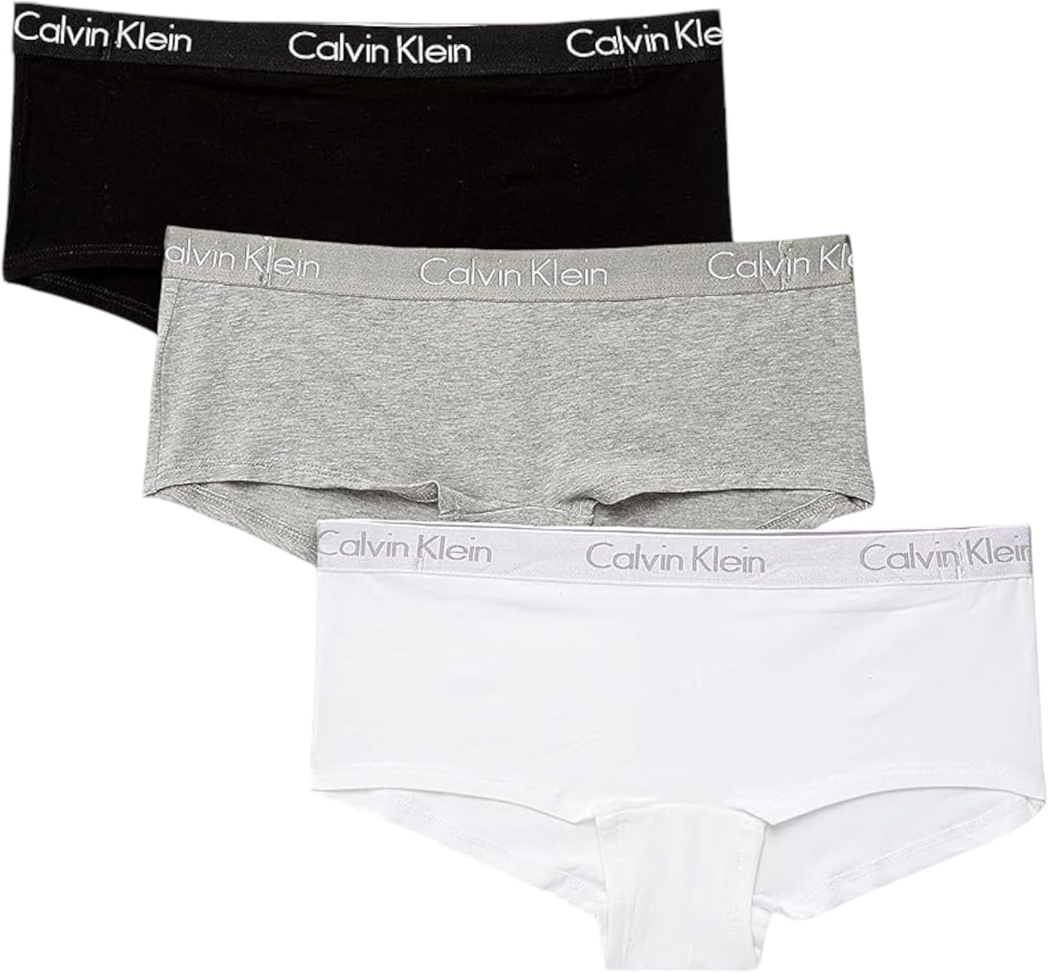 

Женские трусики-шорты Calvin Klein Motive Cotton Boyshorts, 3 шт., Black(Qp2351-911)/W_Hg