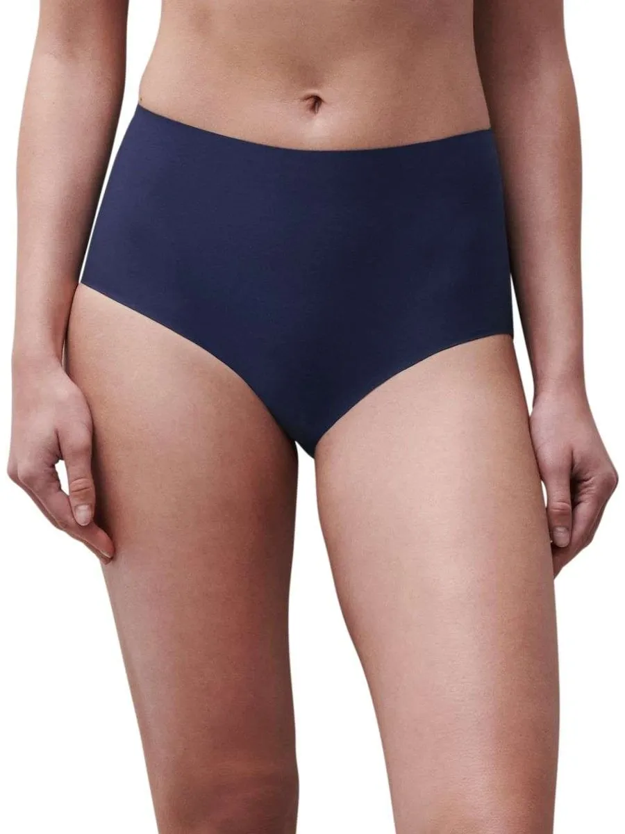 

Трусы высокие бесшовная эффект второй кожи линейки SoftStretch Chantelle, темно-синий