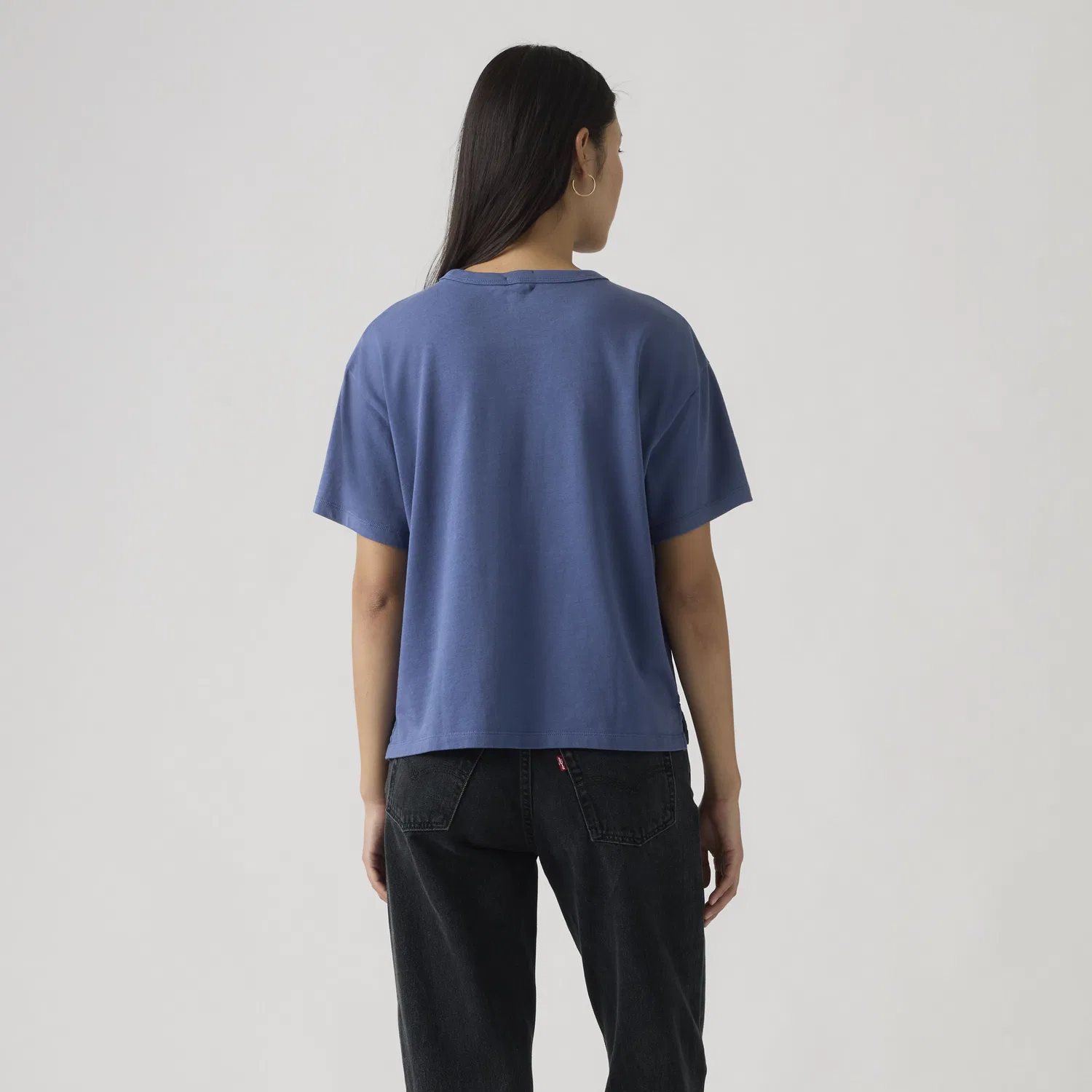 Футболка с коротким рукавом в винтажном стиле с графическим логотипом Levi's, Blue — фото 4